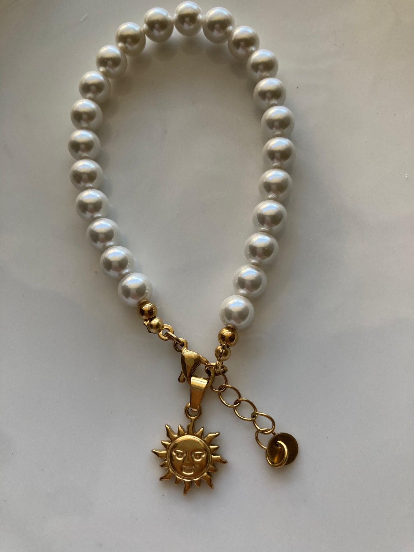 Bracciale Perle di Majorca e Pendente