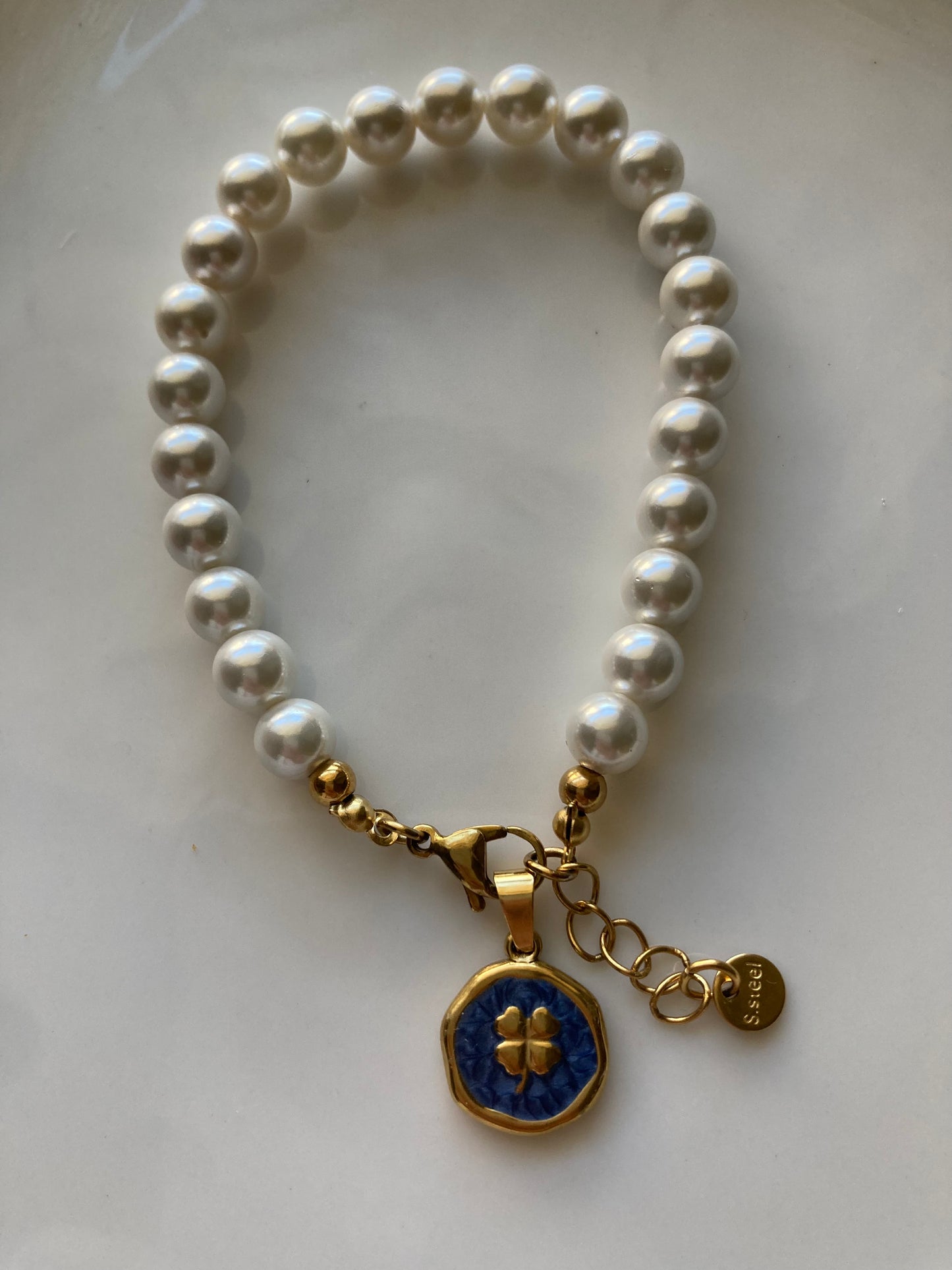 Bracciale Perle di Majorca e Pendente