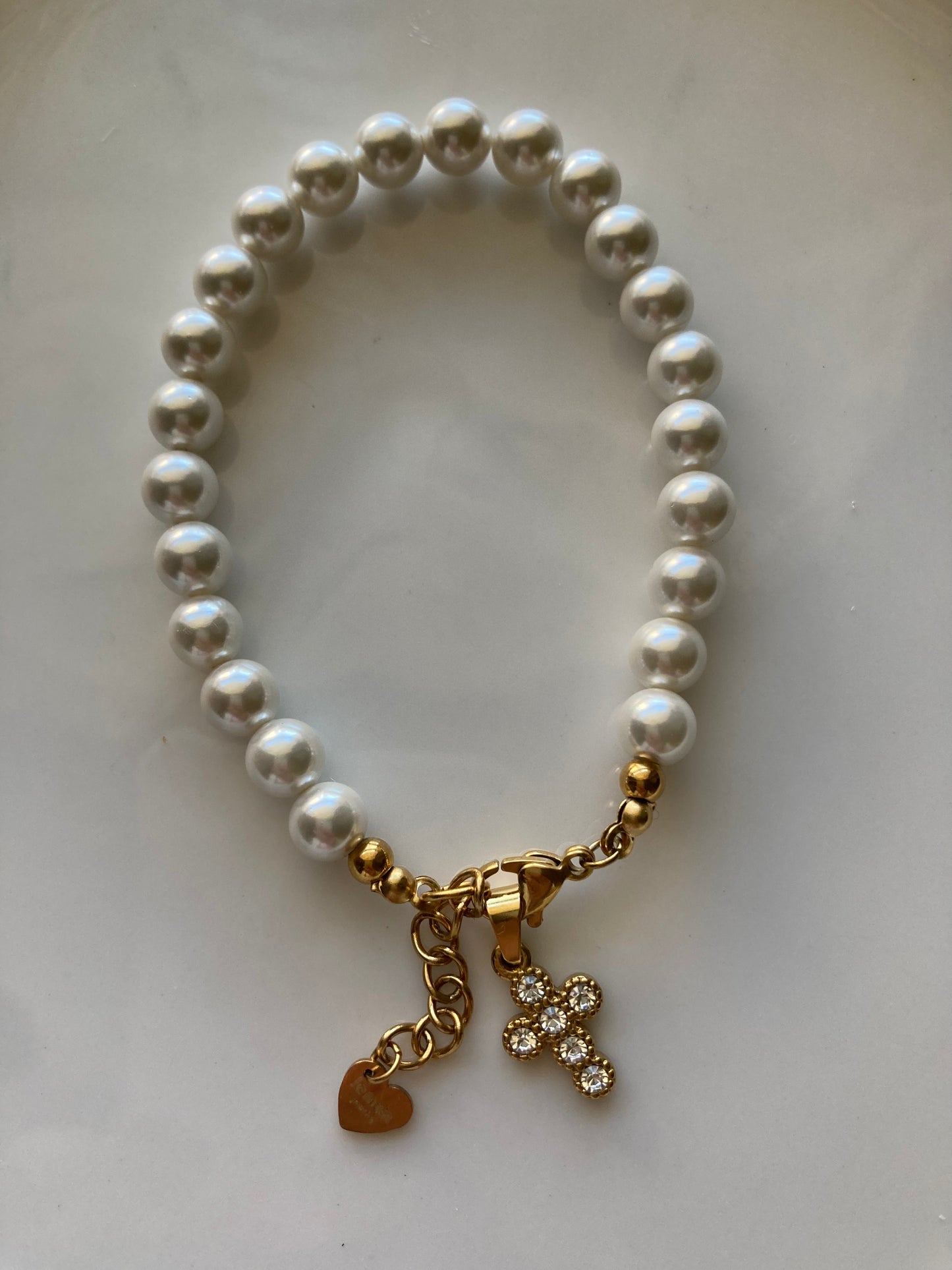 Bracciale Perle di Majorca e Pendente