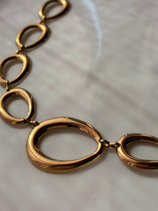 Collana Gocce Vuote Gold