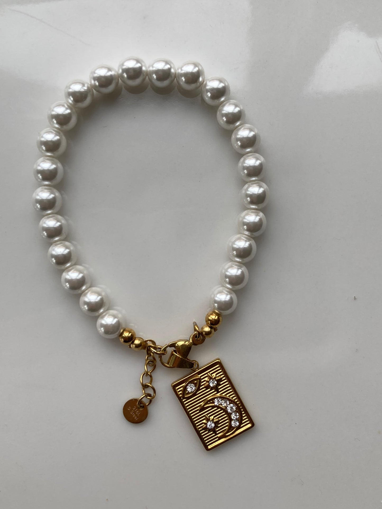 Bracciale Perle di Majorca e Pendente