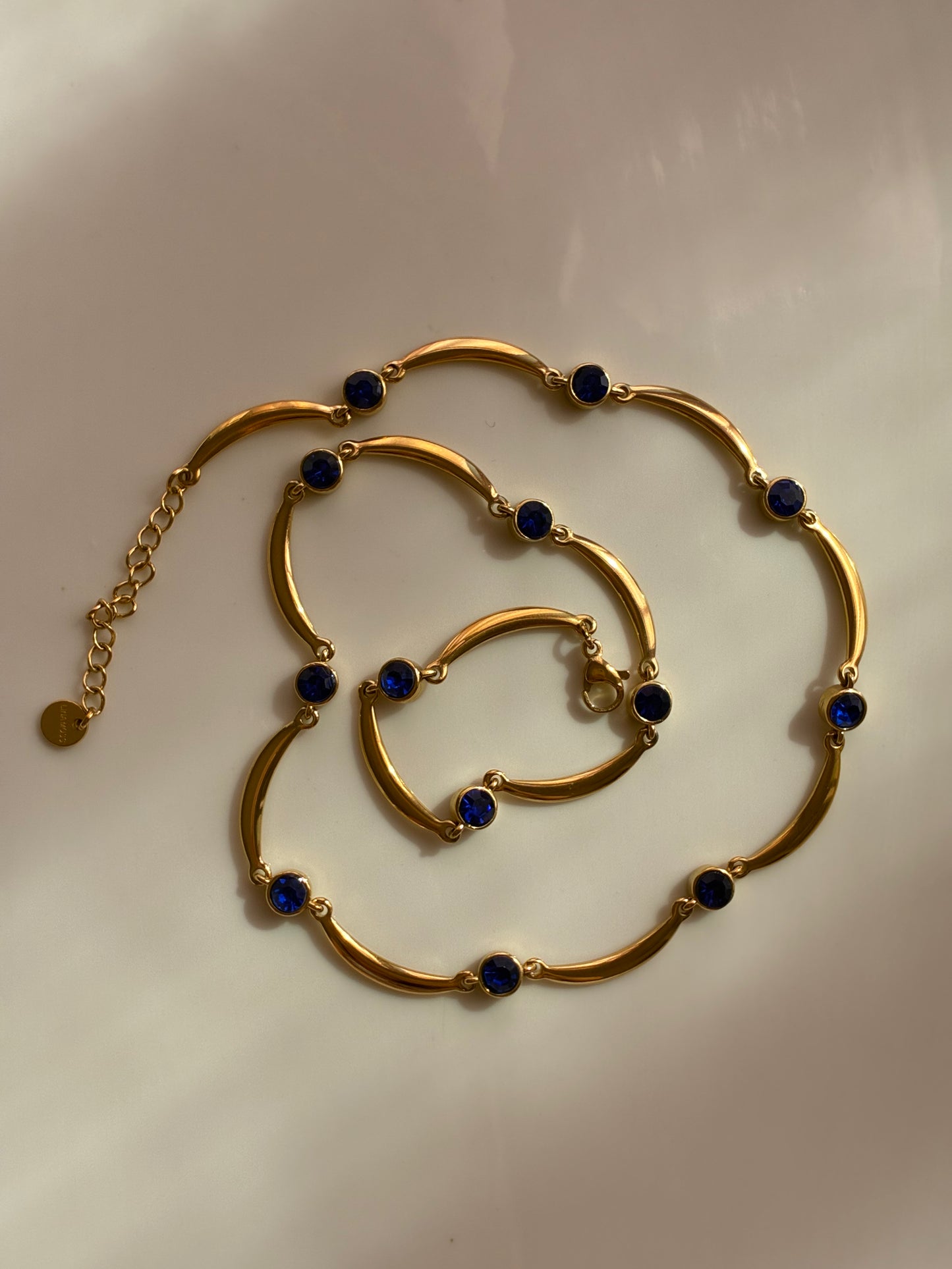 Collana Girocollo Nuvola con Zirconi Colorati