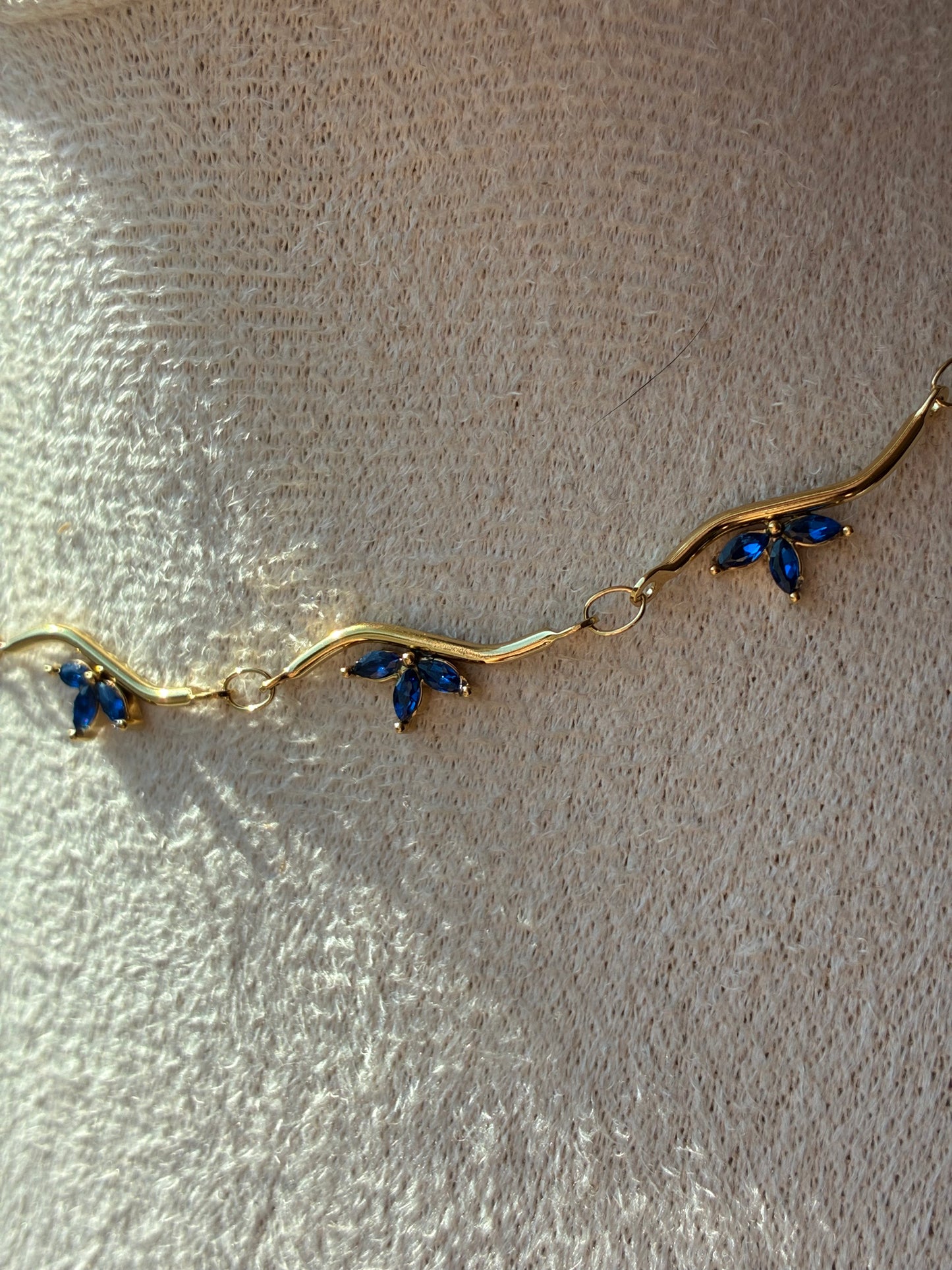 Collana Girocollo Ondina Loto Blu