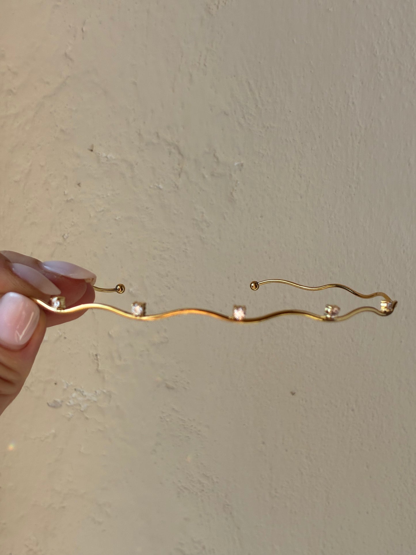 Choker Rigido Waves con Zirconi
