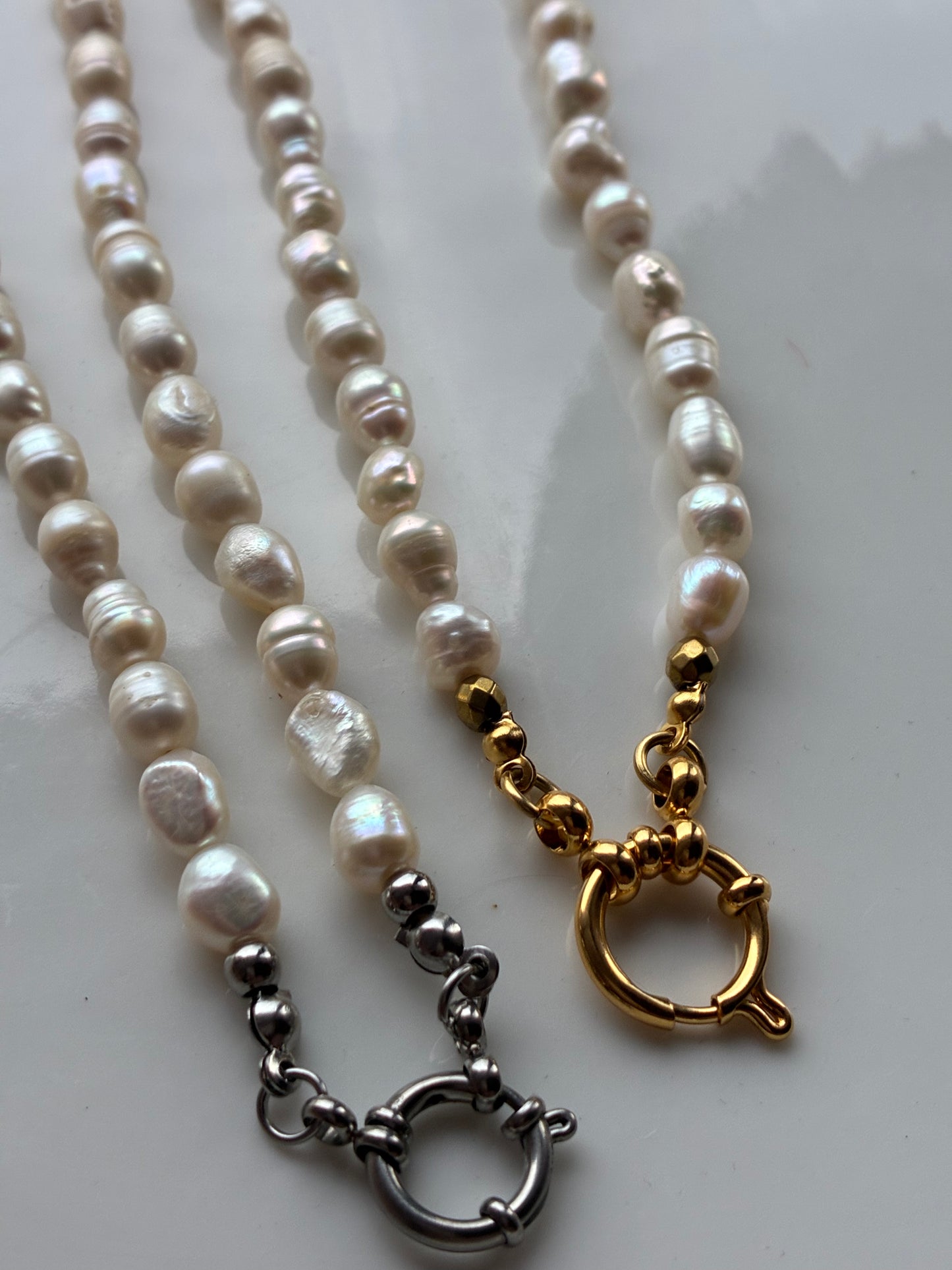 Collier Perle di Fiume Tondeggianti, Irregolari