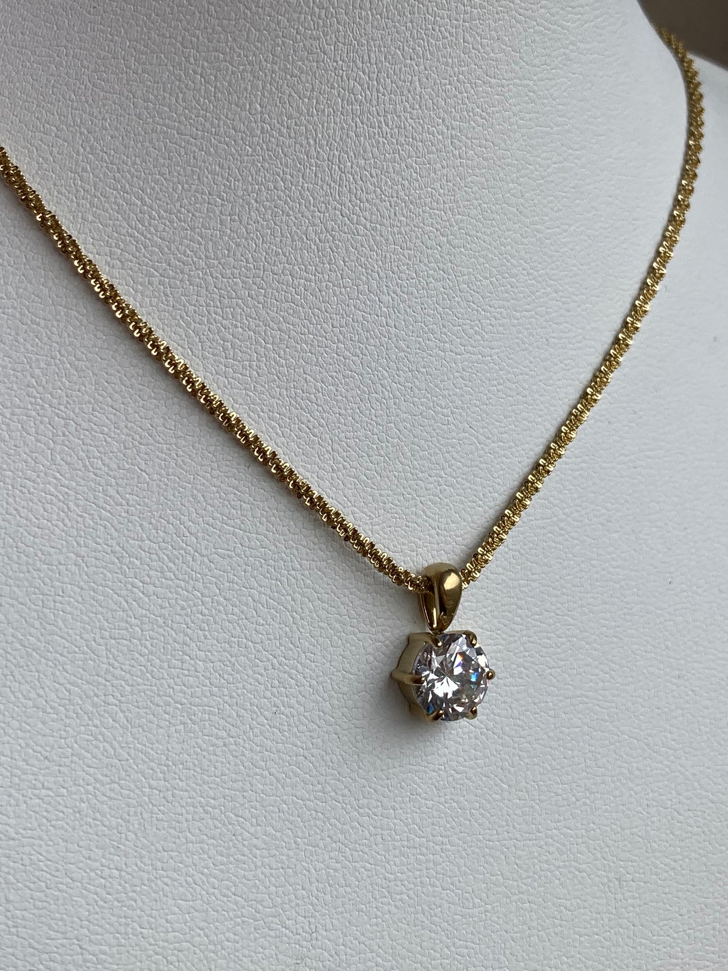 Collana GlowLine Gold Con Punto Luce