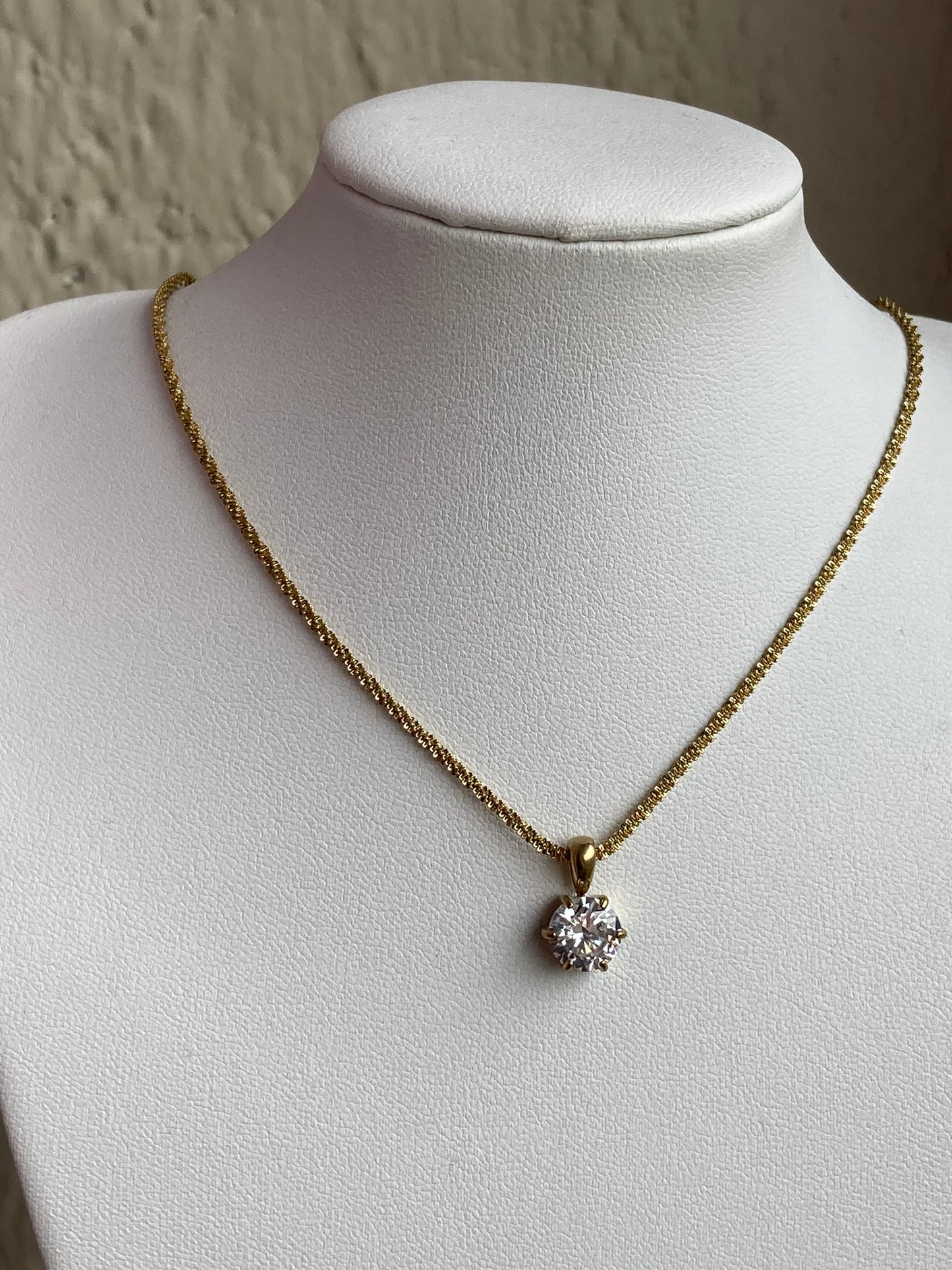 Collana GlowLine Gold Con Punto Luce