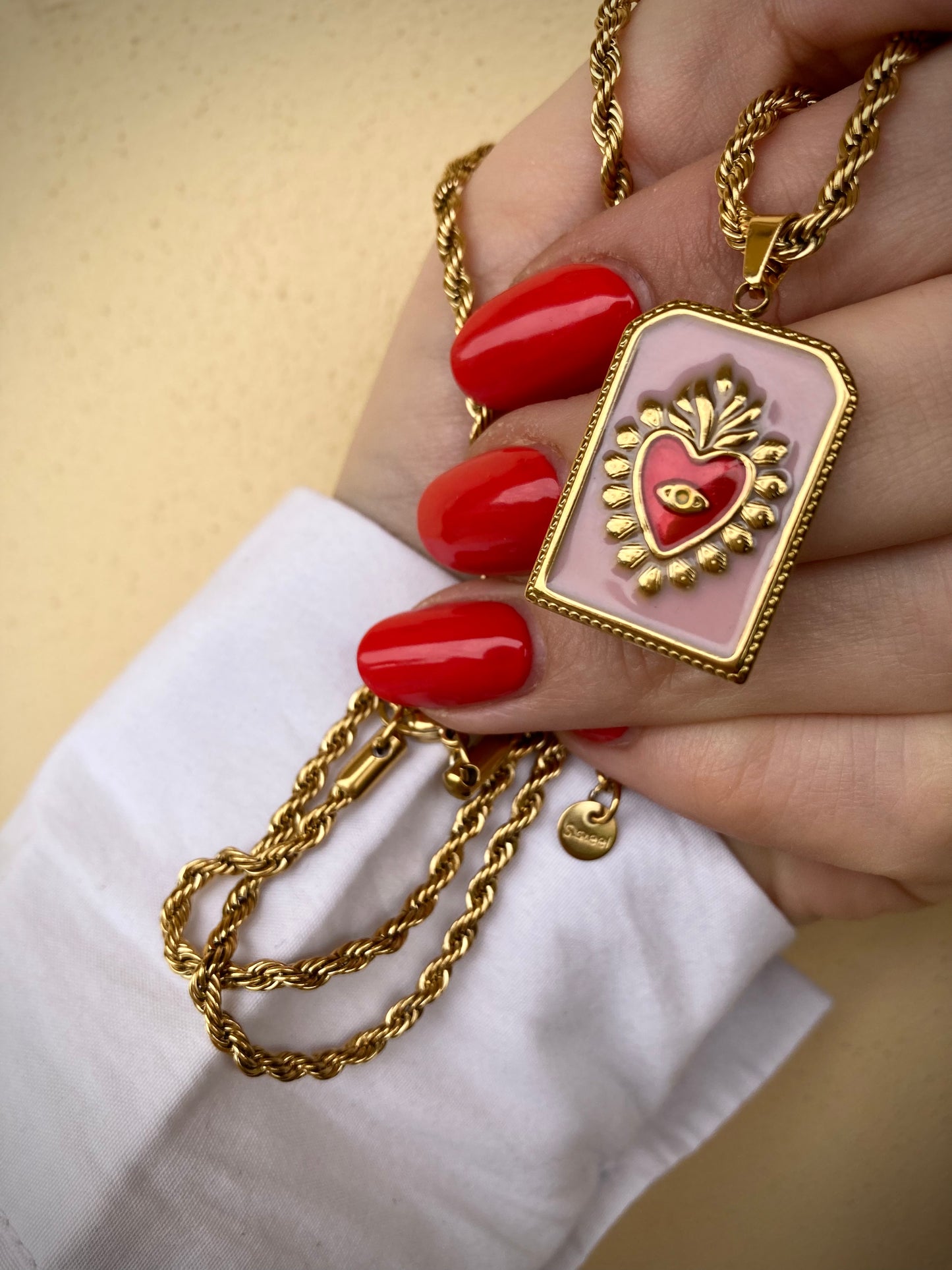 Collana Cuore Sacro 3 Colori