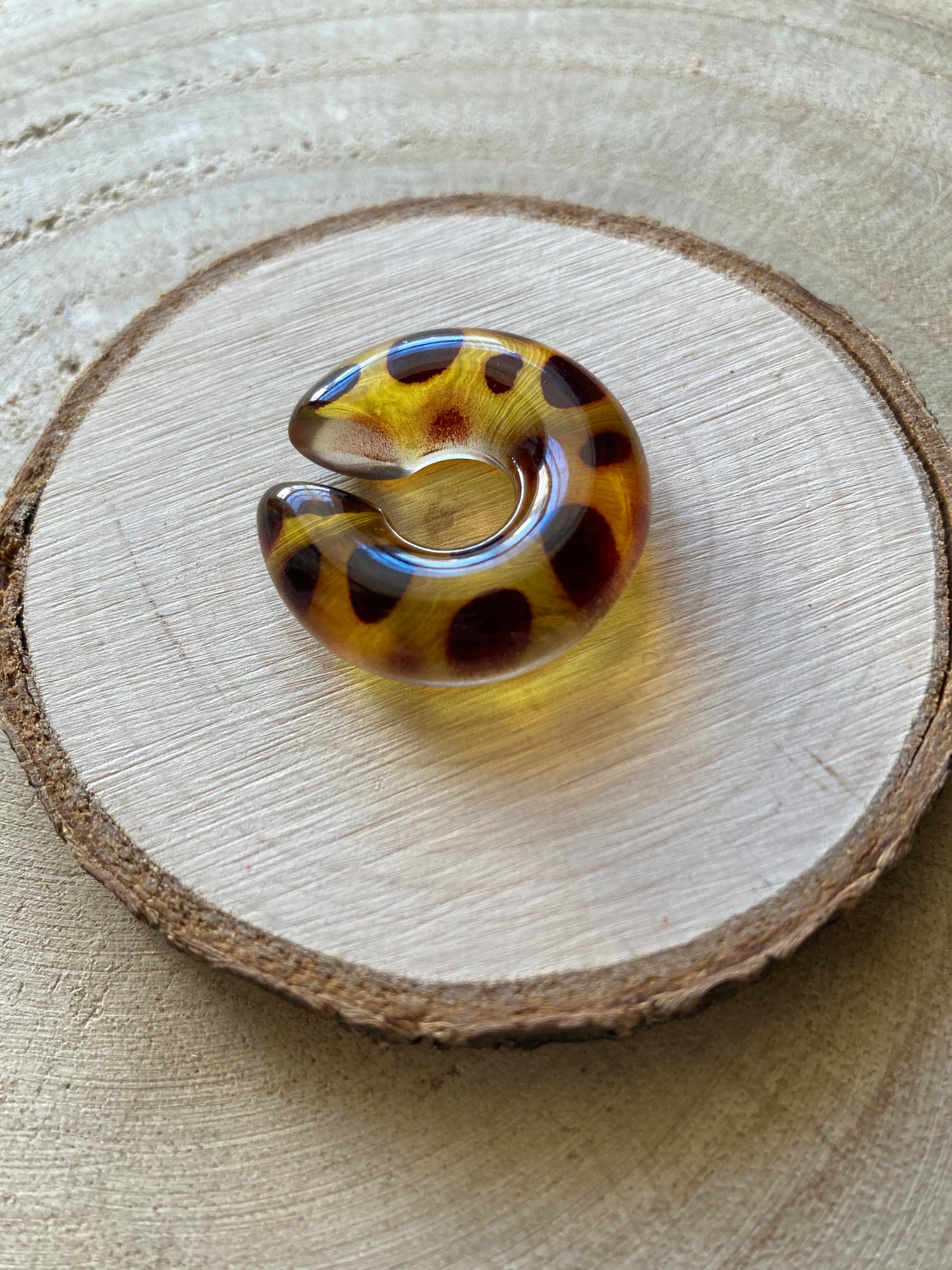 Orecchino Cuff Animalier Chunky