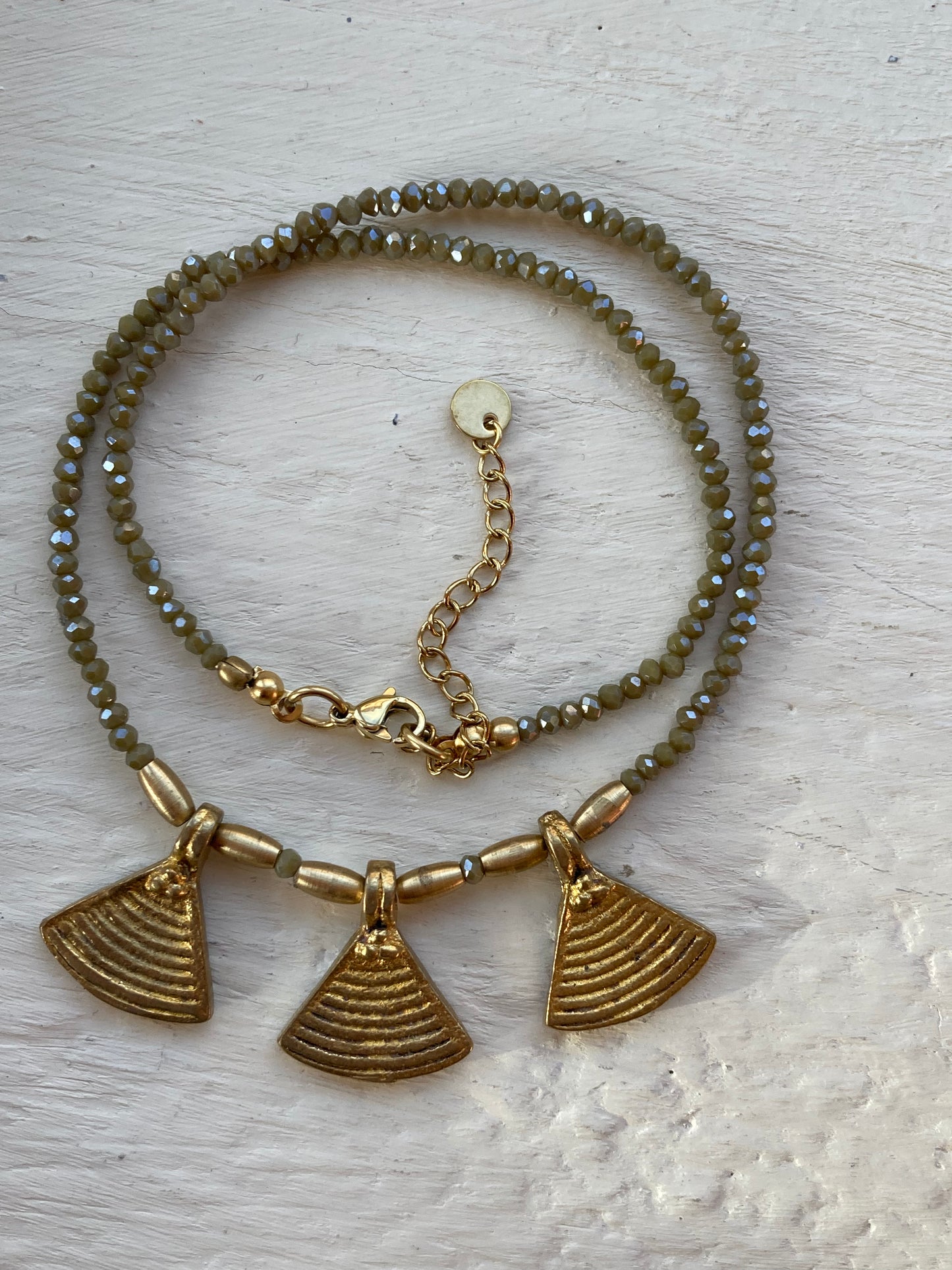 Collana Etnica con Pendenti Ventaglio