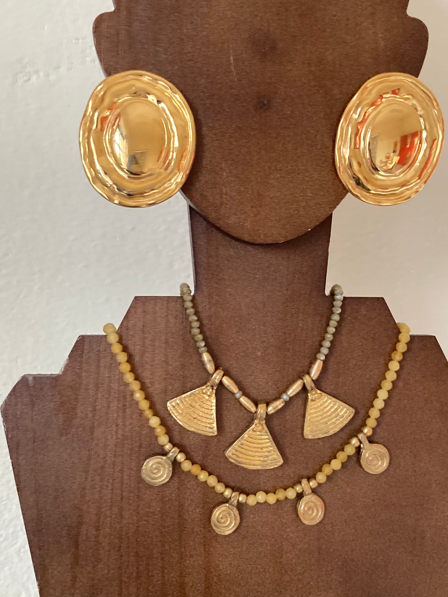 Collana Etnica con Pendenti Ventaglio